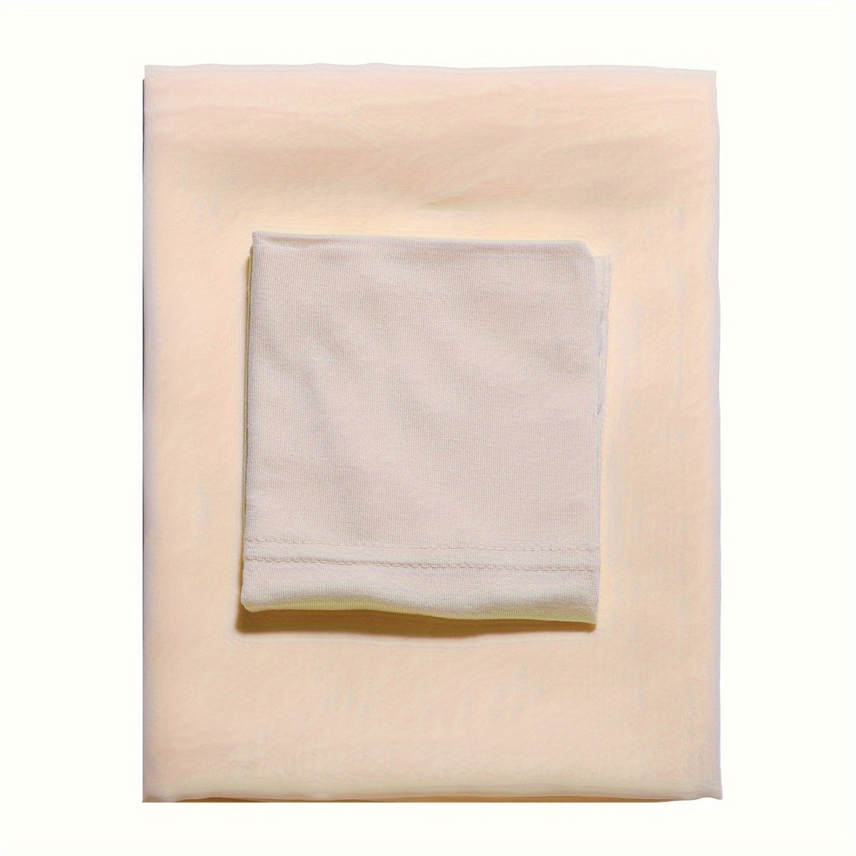 Juego de 2 pañuelos de chiffon de color sólido con capuchas interiores a juego, pañuelos ligeros para mujeres