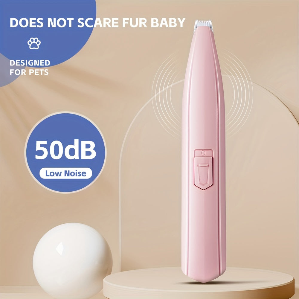Cortapelos inalámbrico para mascotas, bajo nivel de ruido, recortadora eléctrica para gatos y perros
