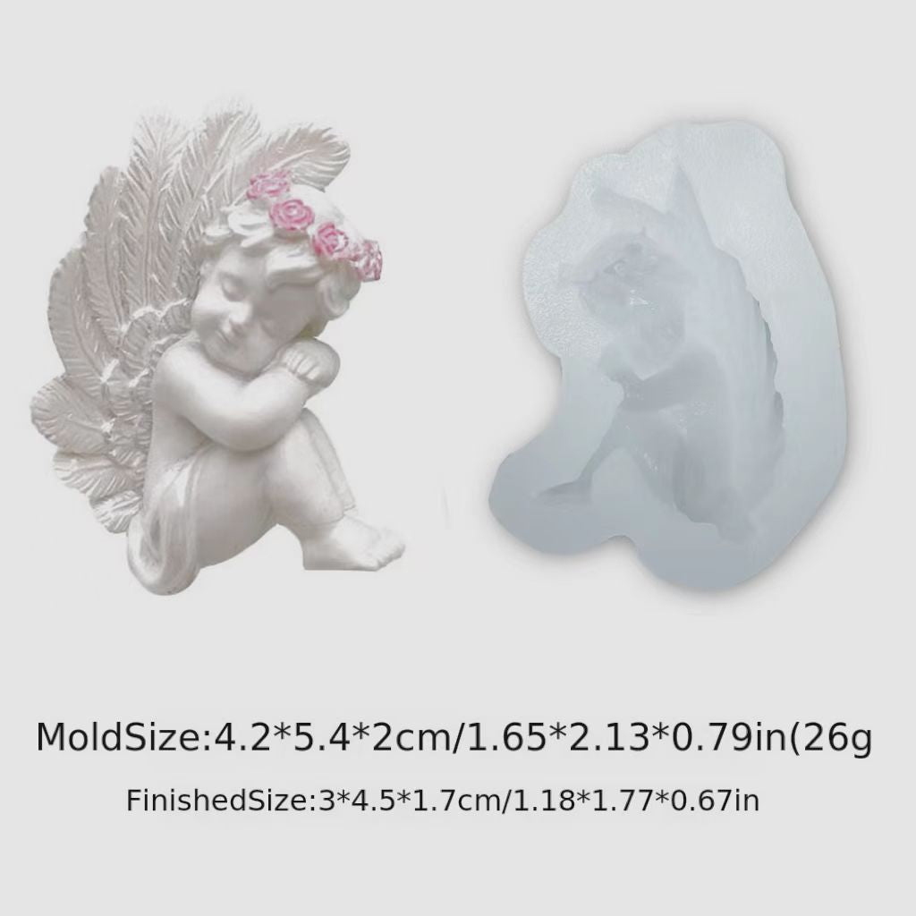 Cupid and Angel Silicone Fondant Mold for Cake Decorations and Chocolate Molding