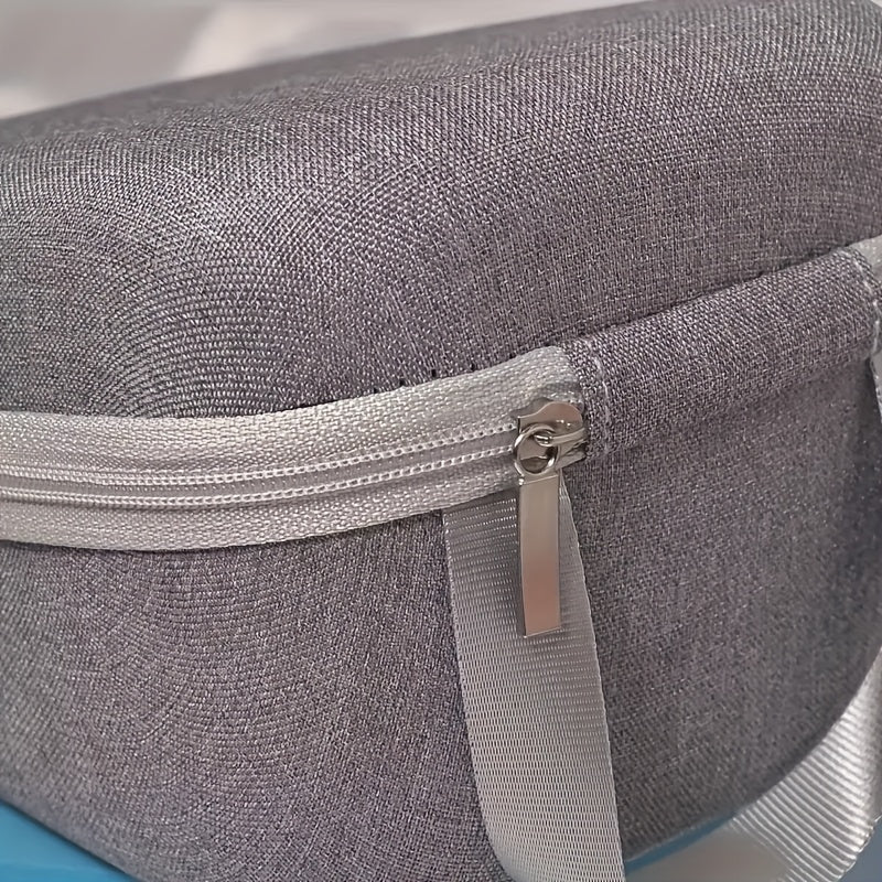 Portable Blood Pressure Monitor Case with Strap Black Grey Organizing Cuffs and Digital Devices