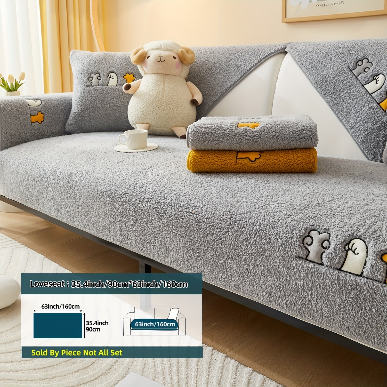 Плюшевый чехол на диван для собак, противоскользящий, защитный чехол для мебели