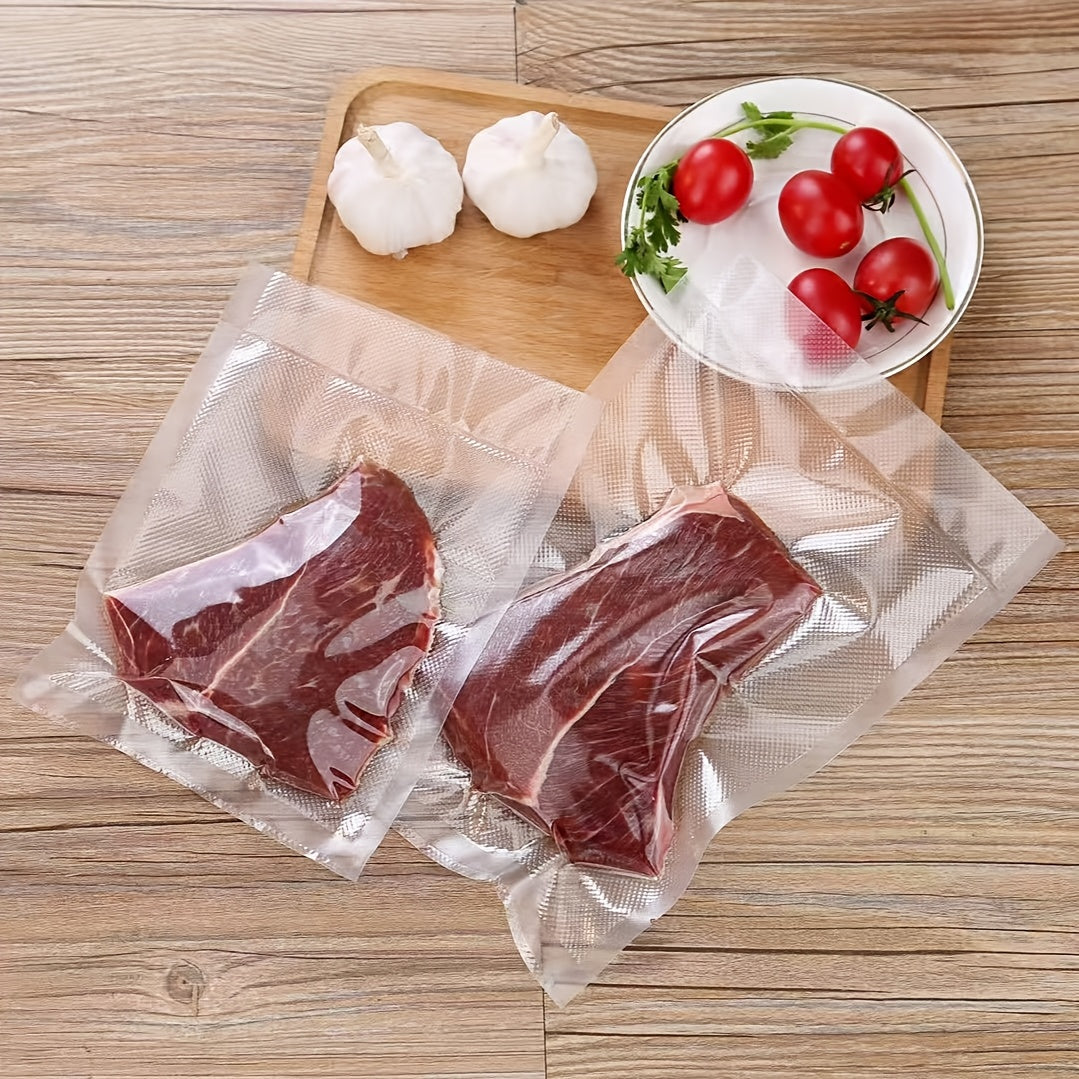 100-Pack Vacuum Sealer Bags Single-Surface Mesh Compatible with All Vacuum Packaging Machines