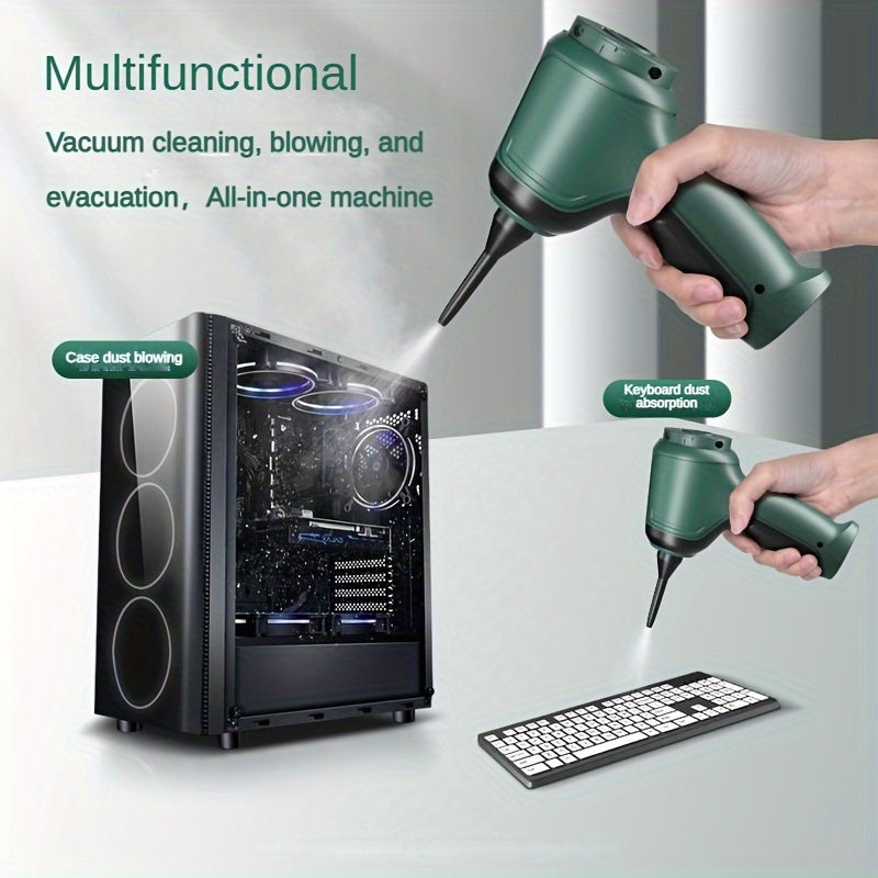 Wireless Handheld Vacuum Cleaner with High Power, Rechargeable Battery, and Accessories