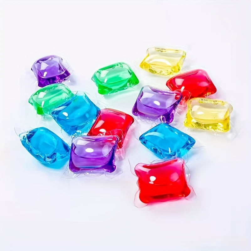 100 Pack Polystyrene Laundry Detergent Pods Water-Soluble Stain and Odor Remover