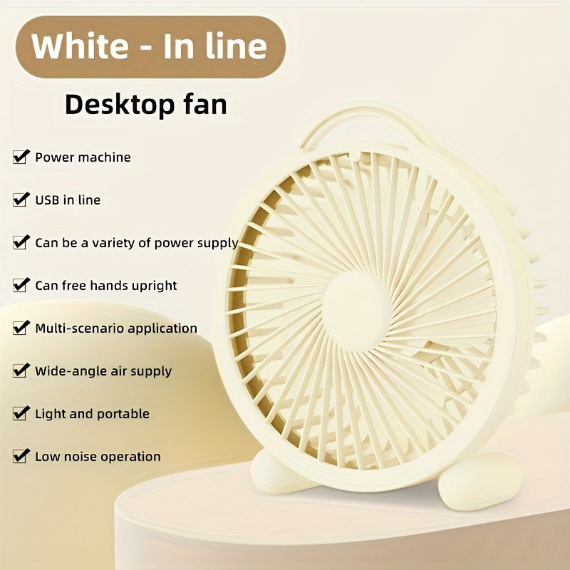 Portable USB Desk Fan for Cooling Indoor and Outdoor Spaces