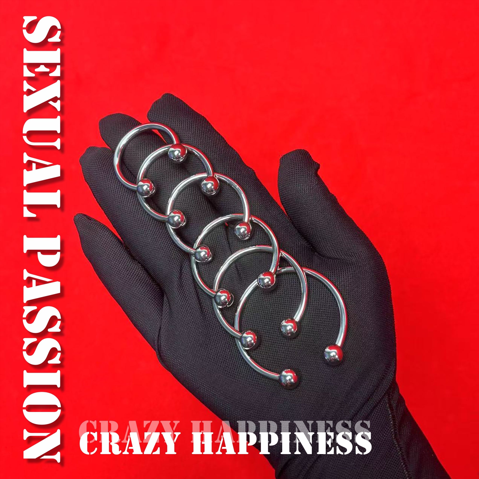 Men Stainless Steel Cock Ring Solid Color Hand Washable Durable Metal Penis Toy