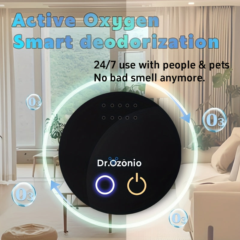 Portable USB Deodorizer Battery-Powered Air Purifier for Odor Removal from Litter Box Kitchen Bathroom