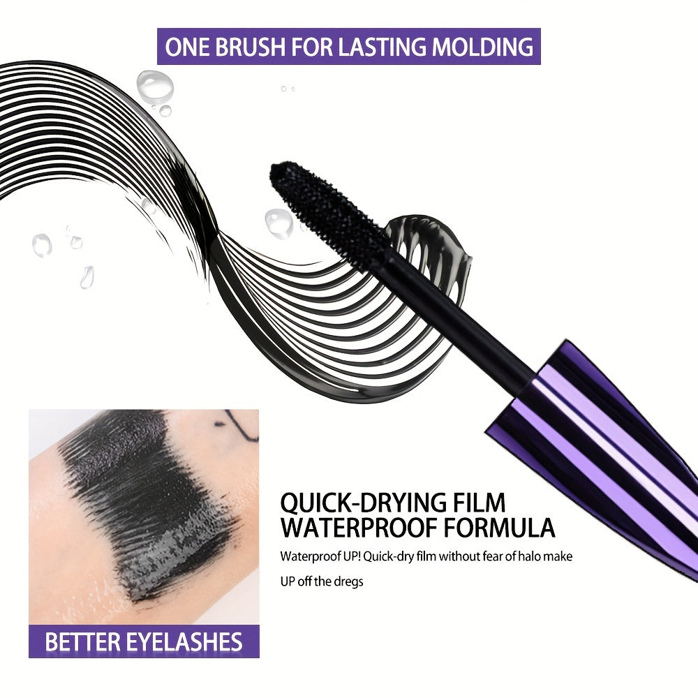 Máscara a prueba de agua para mujer de longitud 5D, rizado y sin manchas