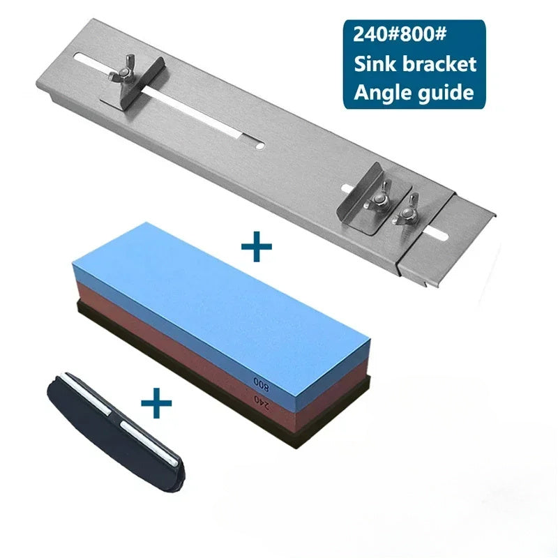 Burchak qoʻllanmasi va sirpanmaydigan sinkga oʻrnatish bracketi bilan zang boʻlmagan poʻlatdan yasalgan oshxona silliqlash tizimi, tez va chirib ketmas silliqlik uchun.
