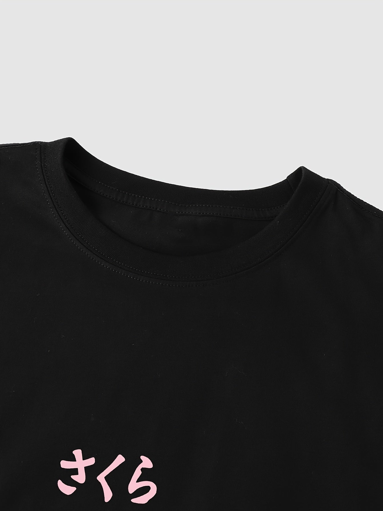 Men's Casual T-Shirt with Mount Fuji Japanese Print Breathable Polyester Plus Size