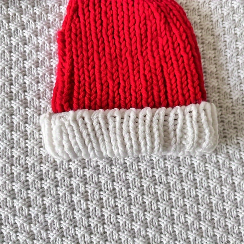 Baby Christmas Crochet Outfit for Newborns Santa Hat and Pants Set Infant Holiday Costume