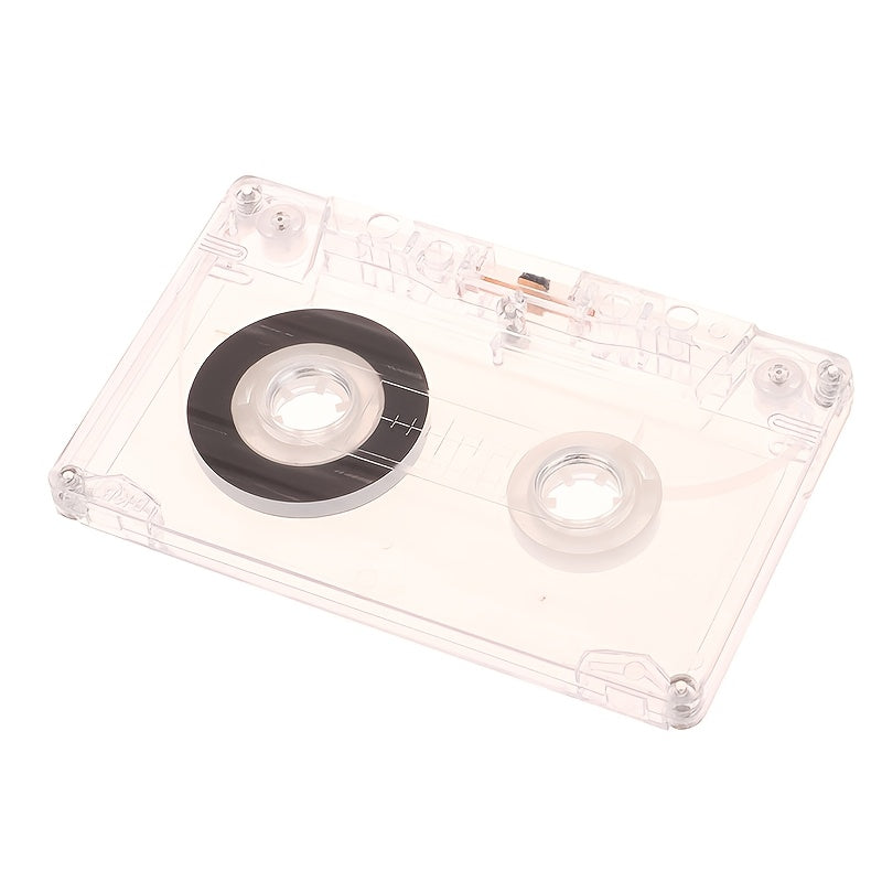 Retro Cassette Tape Player Set with 30-Minute Magnetic Tape, Battery-Free, Durable Plastic