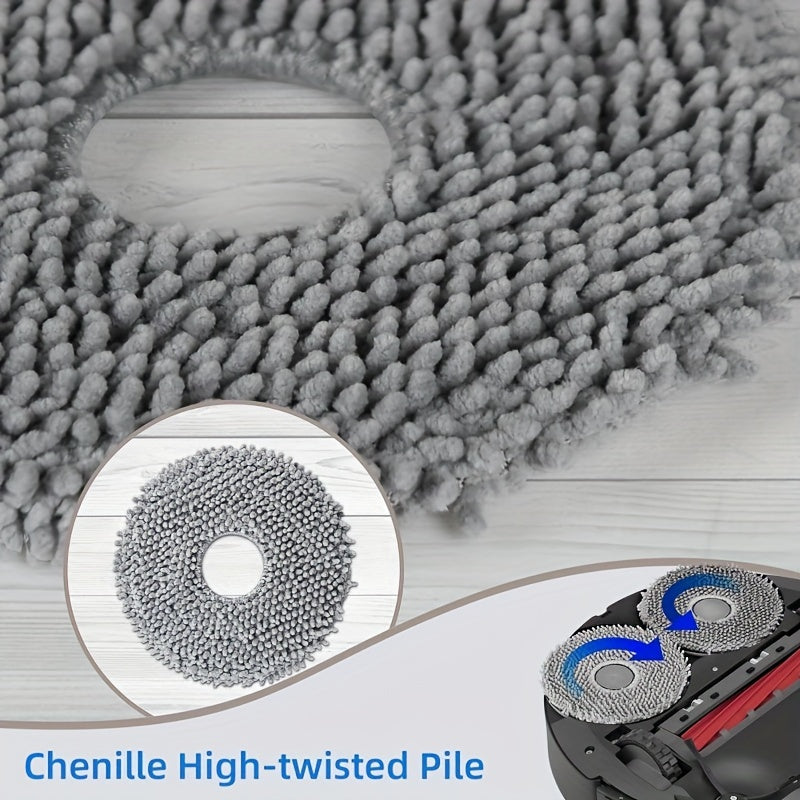 Roborock Q Revo uchun 8 ta Mop Pad to'plami - Robot tozalash apparatlari bilan mos keladi, aylanuvchi pol tozalash aksessuarlari kiradi