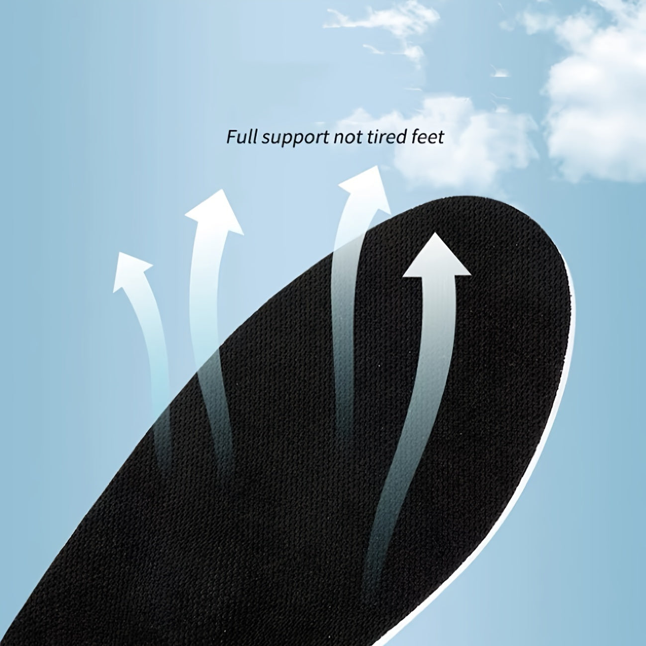 Unisex Shock-Absorbing Running Shoe Insoles for All Sizes and Comfort