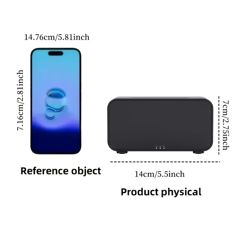 Ultra-Quiet Flame Aromatherapy Diffuser Humidifier with 7-Color LED for Rooms