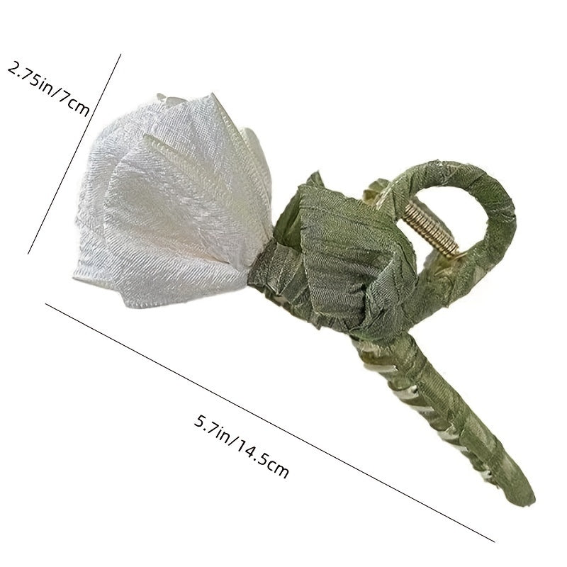 Tulip Flower Hair Claw Clip for Thick Hair Firm Grip Slip-Resistant Hair Accessory
