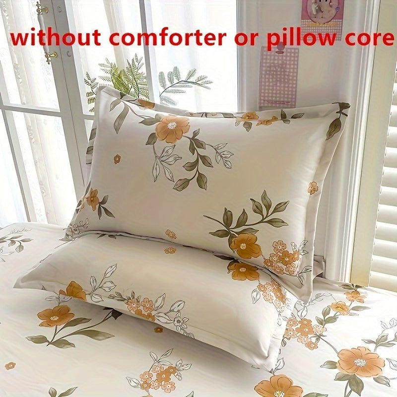 Soft Breathable Geometric Pillowcases 2 Pack Stain Resistant Envelope Closure