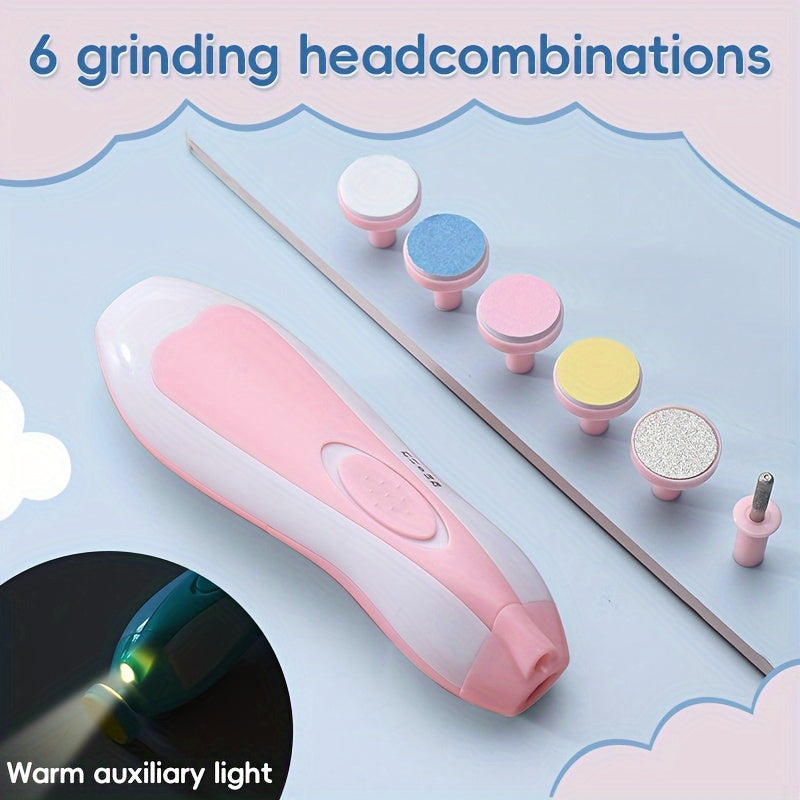 Kids Grooming Kit 14-Piece Safety and Care Set Pink Blue Silicone Essentials