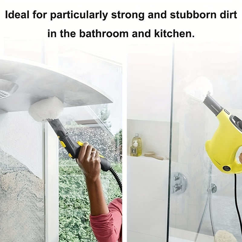 Paños de microfibra blancos para vapor, reemplazables, lavables, paquete de 12 para limpiadores a vapor