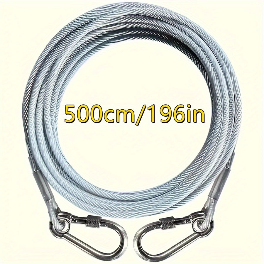 16 Meter Stainless Steel Clothesline Heavy-Duty Windproof Indoor Outdoor Laundry Camping Bathroom Dorm