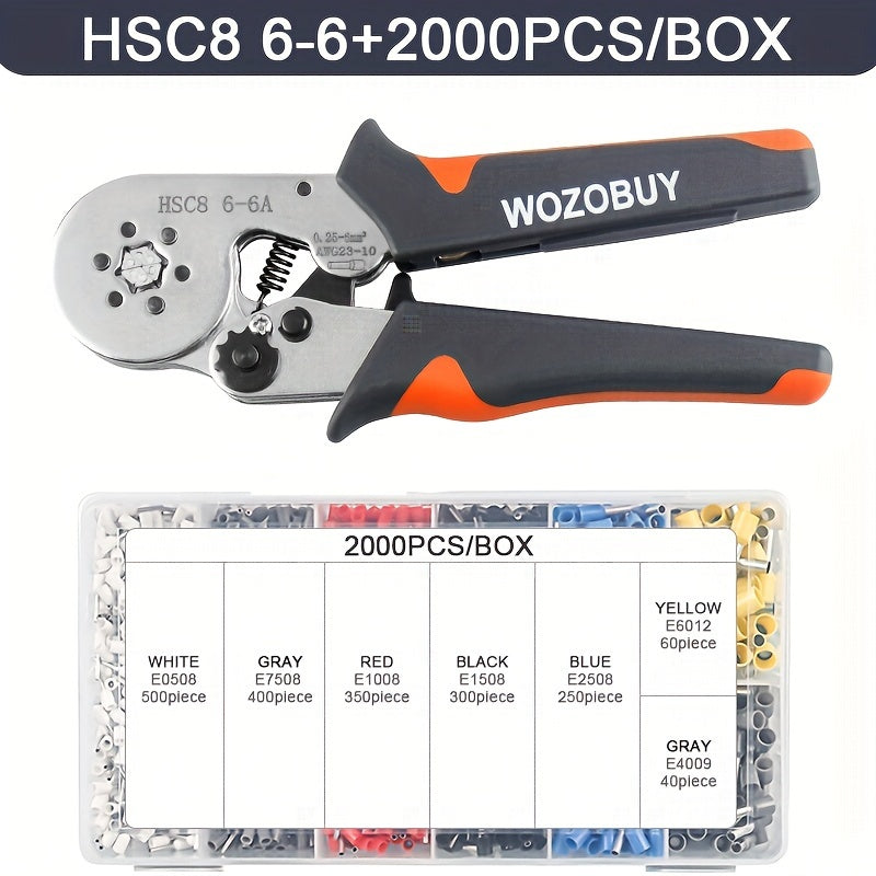 Crimping Tool for Ferrule Sleeves with Carbon Steel Handles