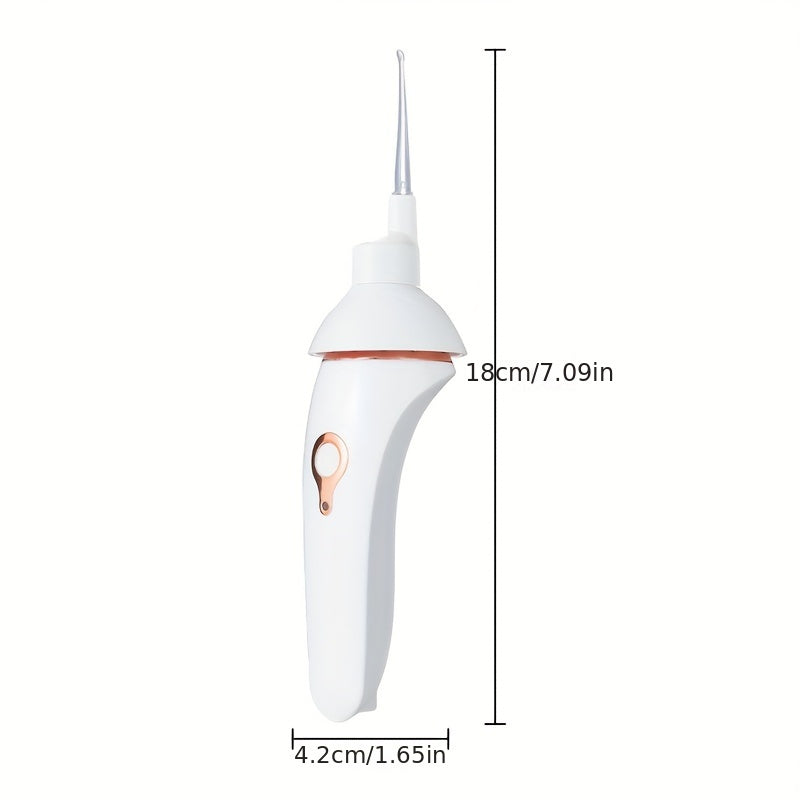 USB Rechargeable Ear Wax Removal Tool with LED Light and Soft Silicone Tip