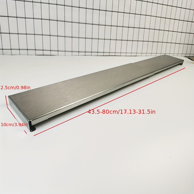 Zanglamaydigan po'latdan yasalgan kengaytiriladigan oshxona qopqog'i, yog' damperi va ziravorlar qutisi bilan