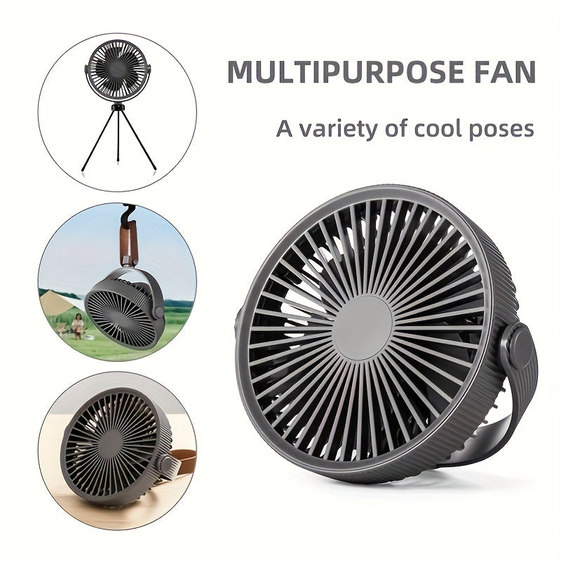 Portable Tripod Table Fan USB Desk Fan High Velocity Durable ABS Compact