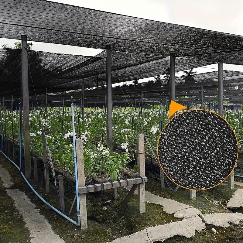 75% Shading Sunshade Net UV Protection for Greenhouse Garden Yard Parking Lot Black