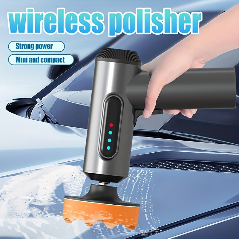 Wireless Car Polishing Machine Digital Display Electric Waxing Tool for Car Scratch Repair