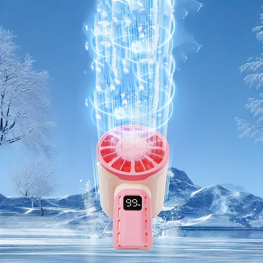 USB Rechargeable Portable Fan with 100-Speed High Wind Indoor Outdoor Use