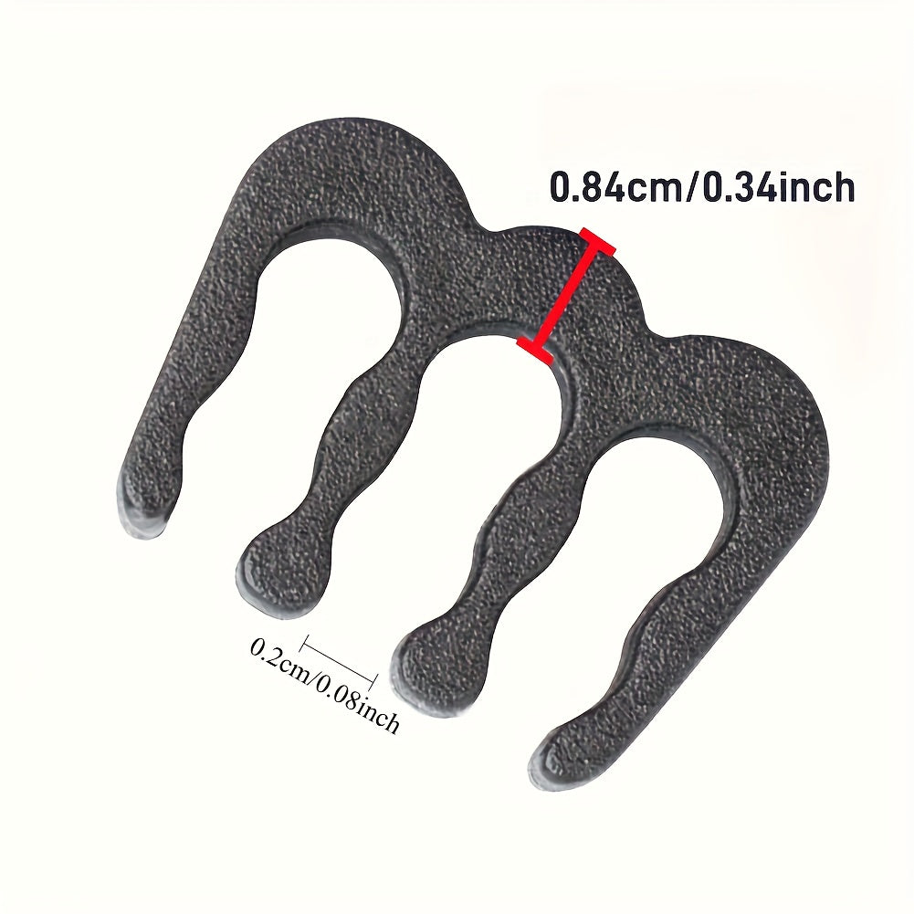 Akril kabellarni boshqarish kliplar to'plami, uy ofisida quvvat kabellarini va simlarni tartibga solish uchun