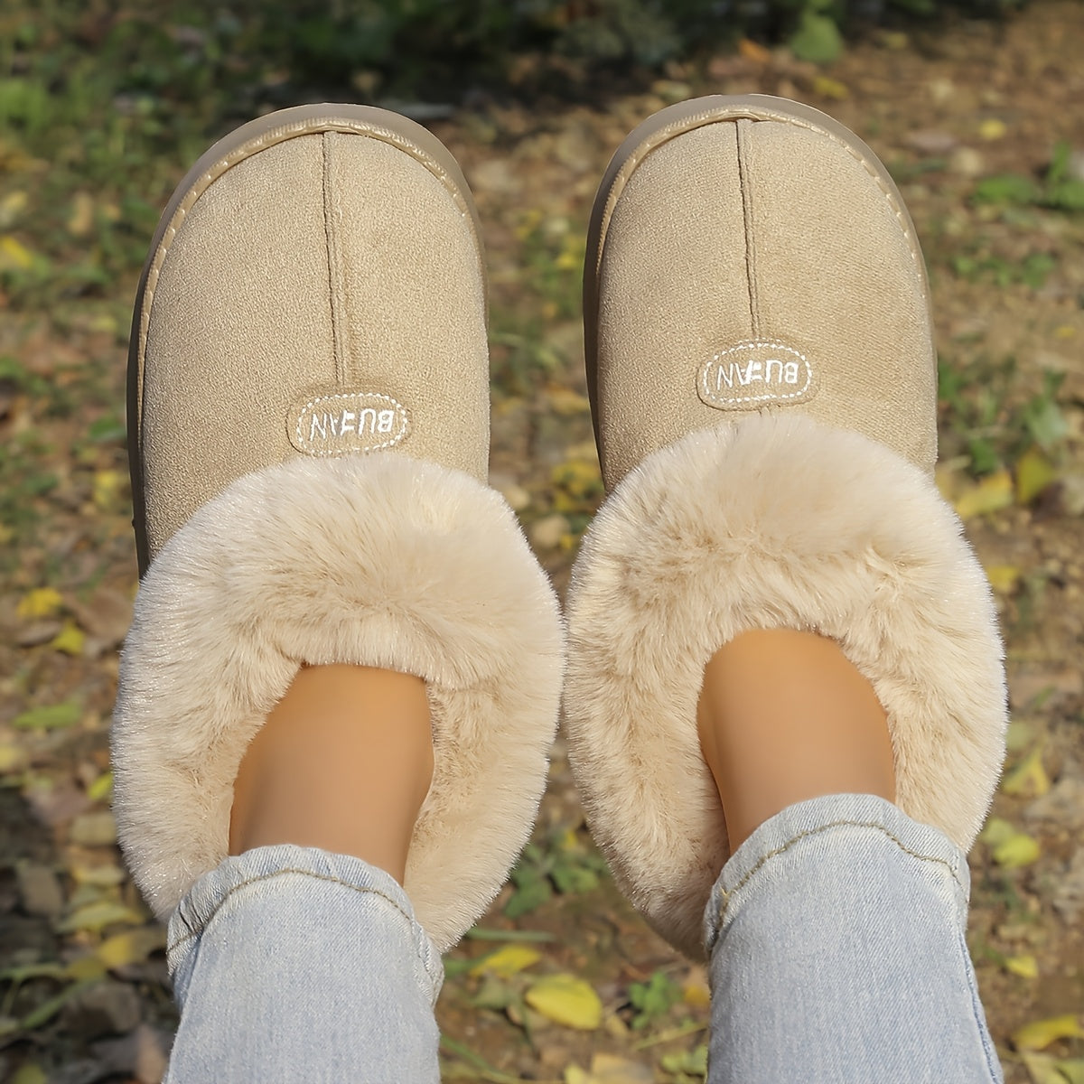 Unisex Winter Short Boots Thick Sole Anti-slip Warm Cold-proof Indoor Outdoor