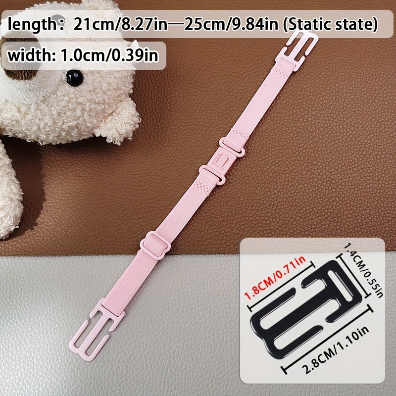 6 Pack Elastic Bra Strap Extenders Adjustable Comfort for Women's Lingerie