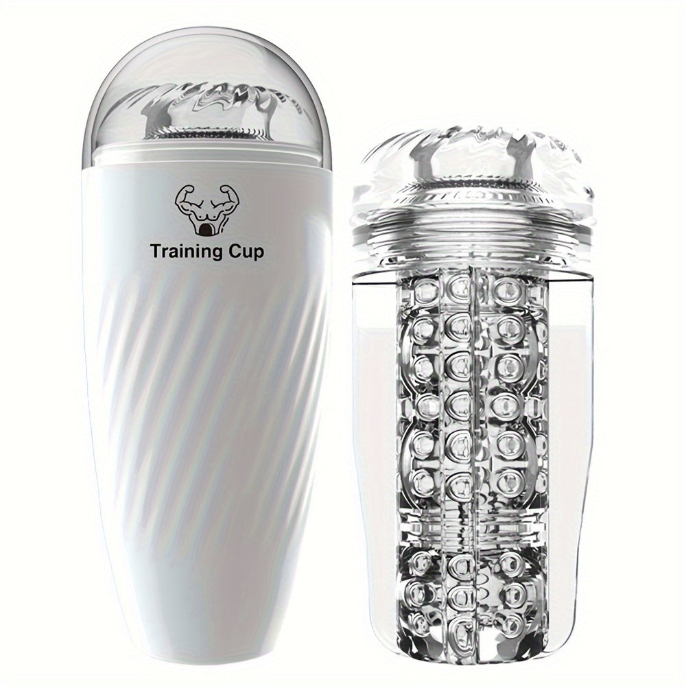 Male Soft Vagina Masturbation Cup Adult Endurance Exercise Transparent Sex Toy