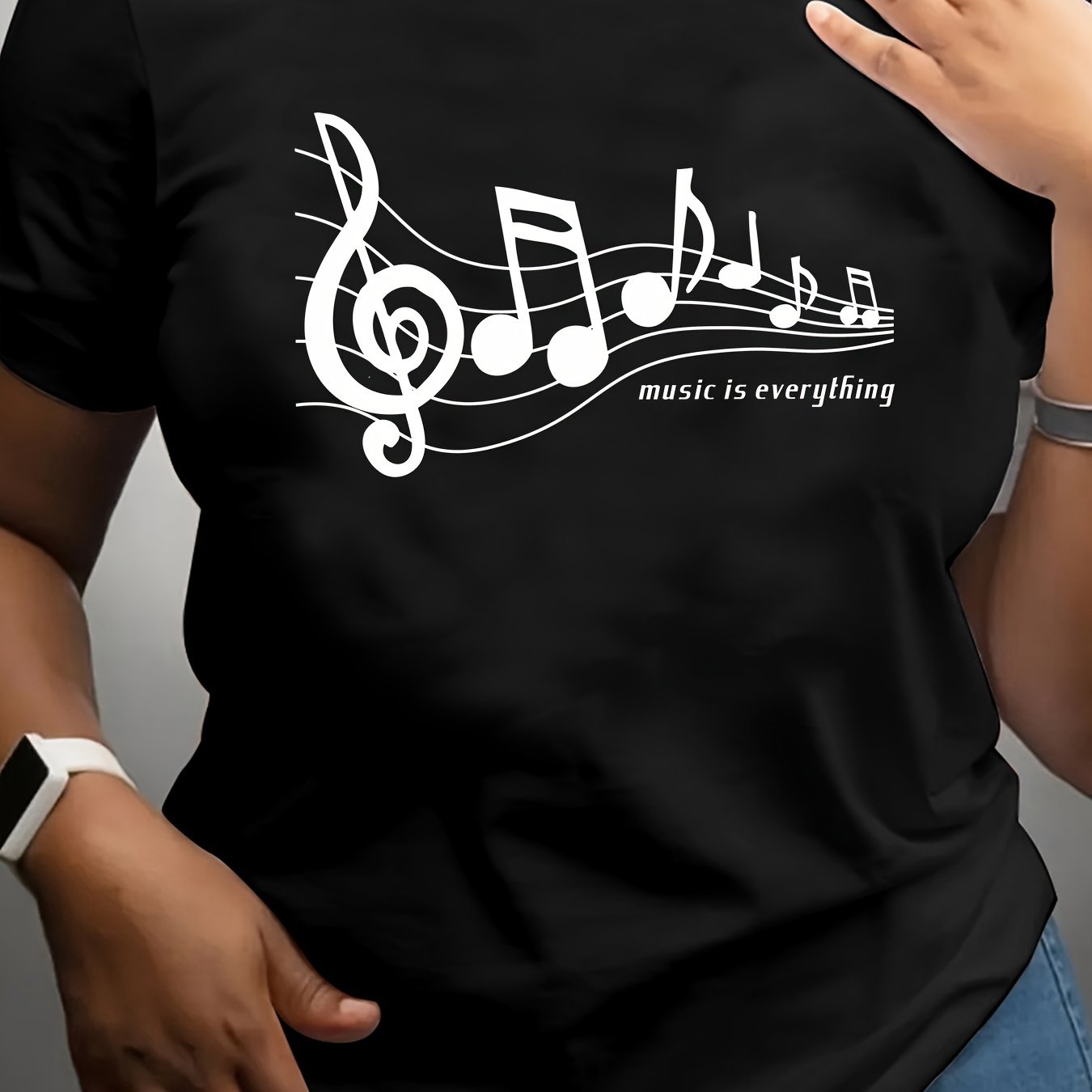 Women's Loose-Fit Casual T-Shirt Breathable Fabric Plus Size