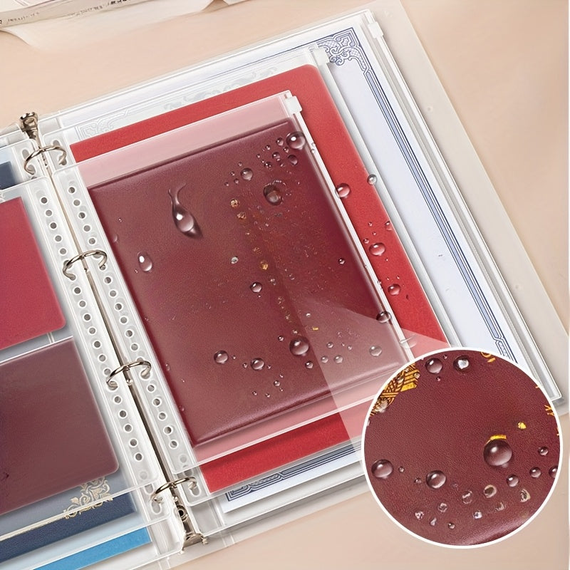 Uy va ofis uchun ko'p funksiyali oilaviy ID saqlash sumkasi, PP materialidan tayyorlangan. Hujjat, kvitansiya, arxiv va xona kitobi tashkilotchisini o'z ichiga oladi, bo'sh varaq dizayni bilan.