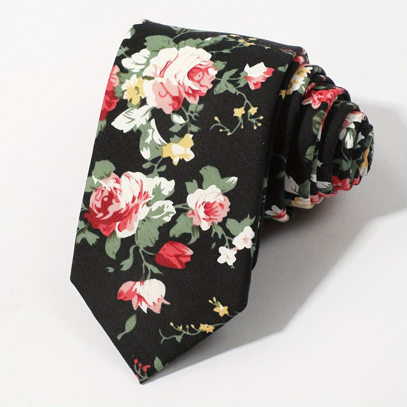 Men's Floral Print Party Tie for Formal Occasions