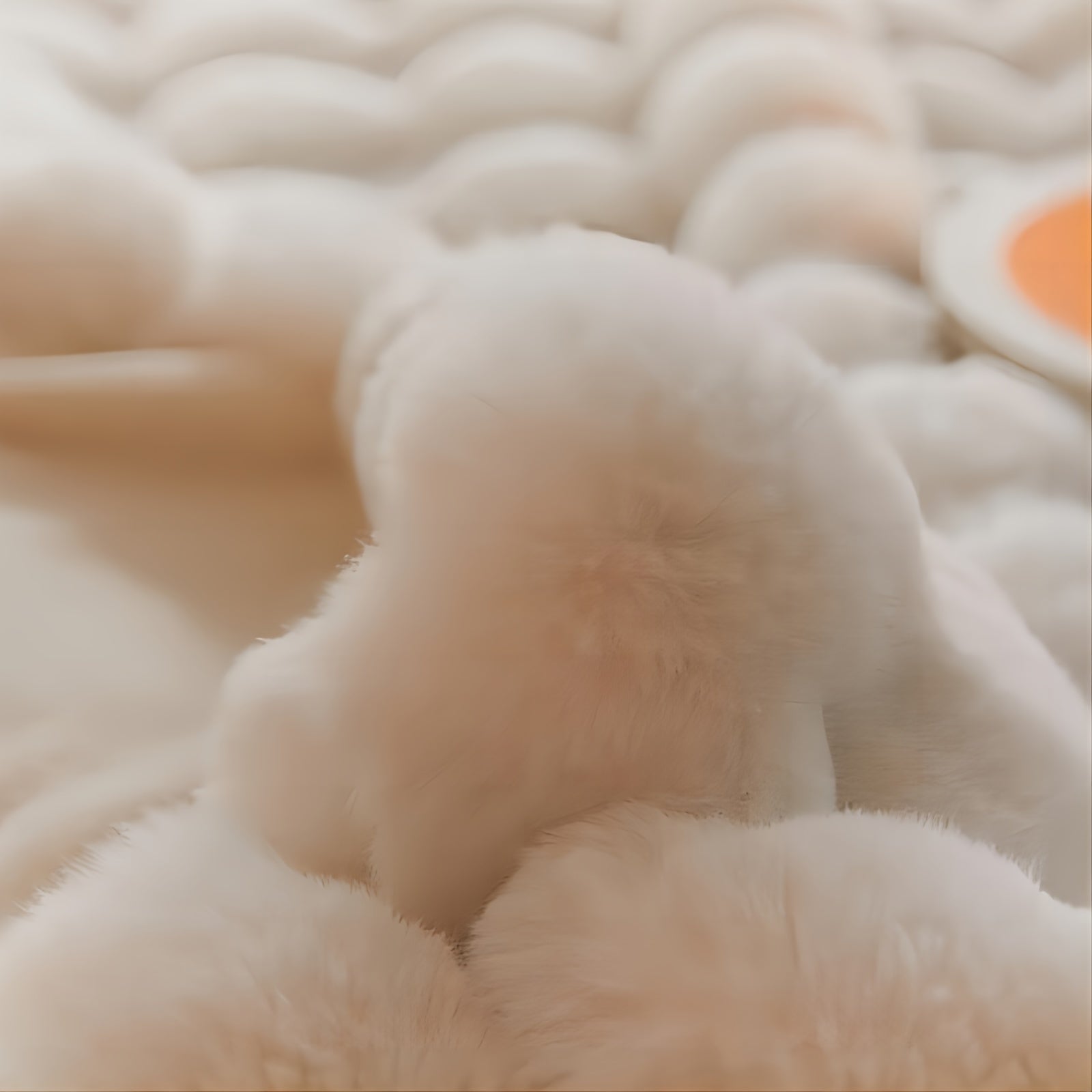Luxurious Thickened Bubble Plush Blanket with Imitation Rabbit Fur for Sofa and Bed