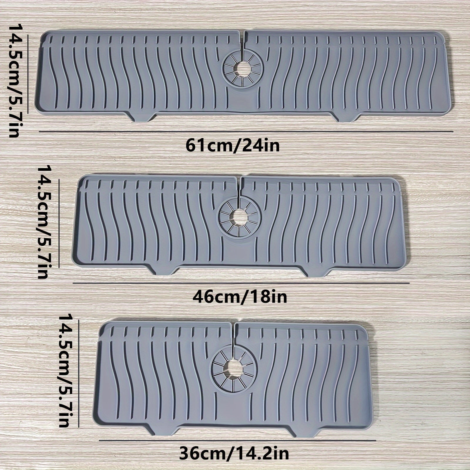 Silicone Faucet Drain Pad for Kitchen Sink Non-Slip Countertop Protector