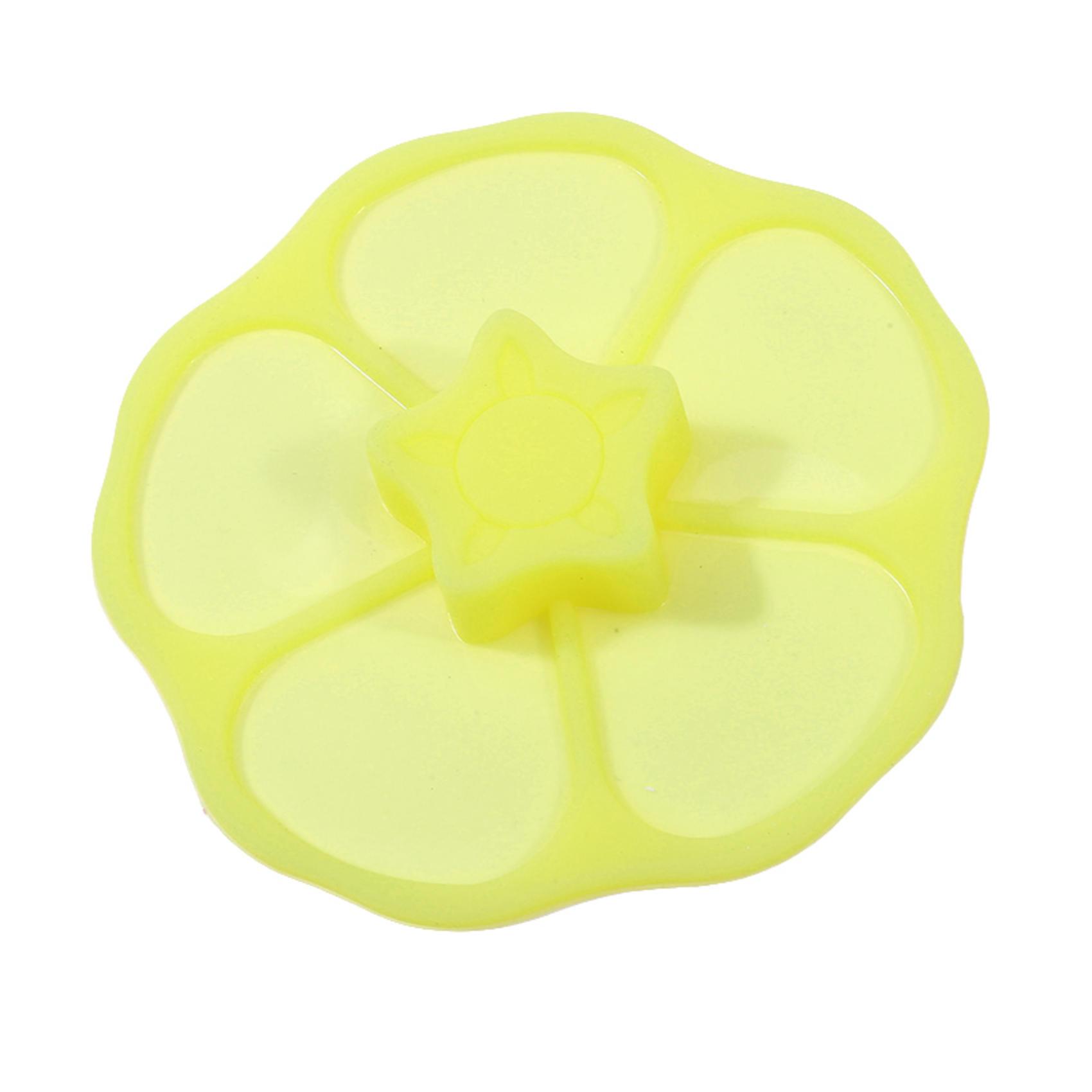 Silicone Flower-Shaped Cup Lid Leak-Proof Dust-Proof Food Safe Cover