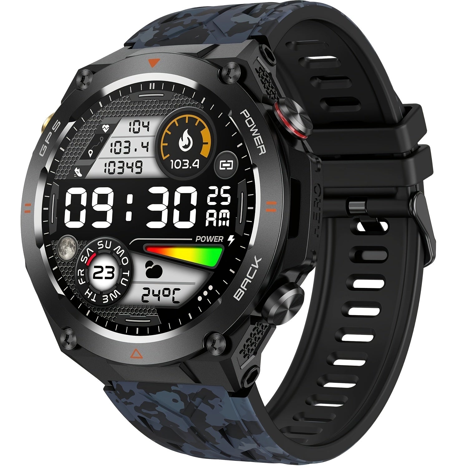 1.46" HD ekranli sport aqlli soati, IPX8/1ATM, 650mAh batareya, 100+ sport rejimlari, simsiz qo'ng'iroq/javob, sport joylashuvi, Android/iPhone bilan mos keladi. Erkaklar uchun mukammal sovg'a.