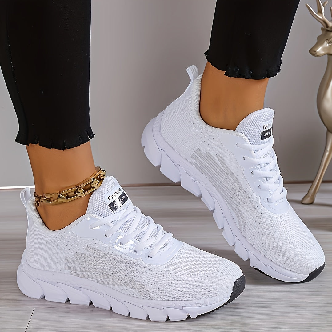 Women's Breathable Mesh Upper Walking Shoes Casual All-Season Sneakers