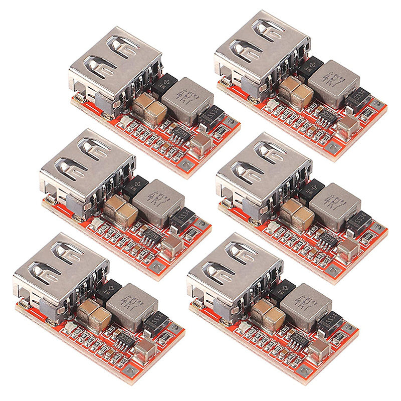 Módulo de reducción USB 6-24V a 5V 3A Convertidor Buck DC-DC para cargador de teléfono fuente de alimentación para coche
