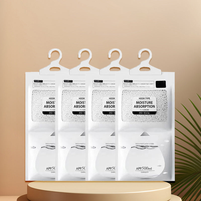 4pcs Moisture Absorption Drying Bags with Odor-Free Breathable Fabric for Clothes Shoes Storage