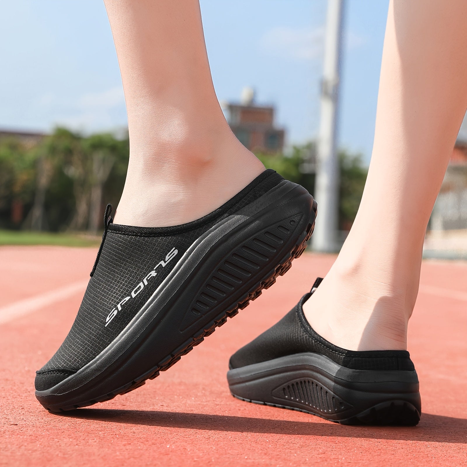 Women's Casual Slip-On Shoes Thin Sole Breathable Fabric Indoor Outdoor