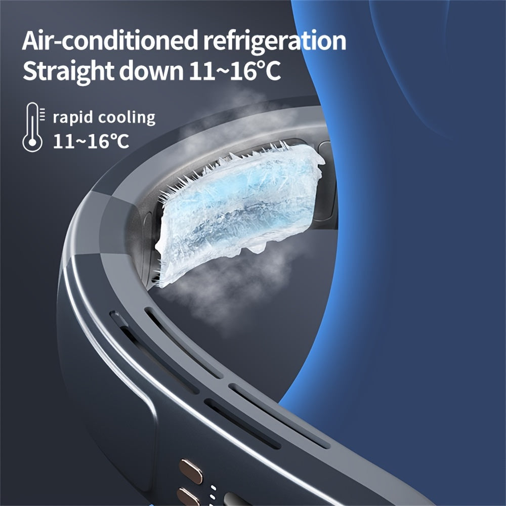 Mini Hanging Neck Fan Portable Wearable Halter Fan 4000mAh Cool Design