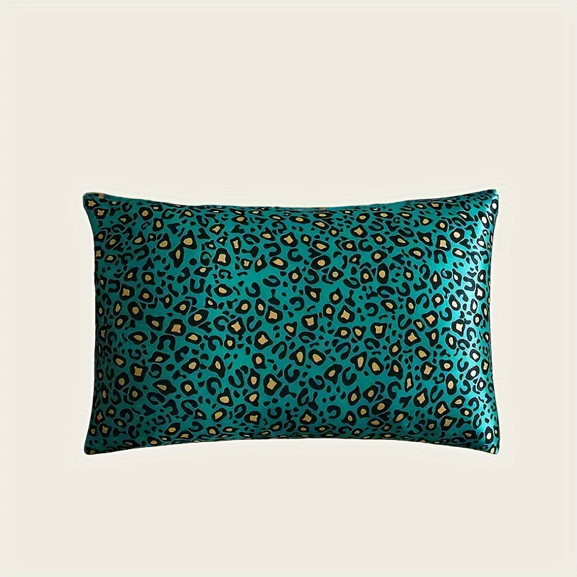 Satin Pillowcase with Digital Floral Design, Soft, Stain-Resistant Bedding for Women