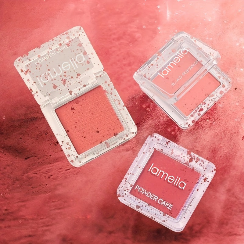 Женская матовая пудра для румян — водостойкая, розовый оттенок