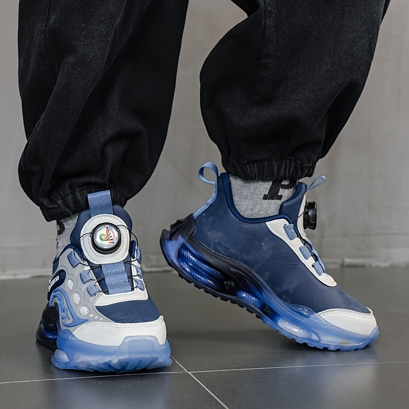 Детские повседневные спортивные туфли для мальчиков и девочек с вращающейся пряжкой и мягкой подошвой из EVA